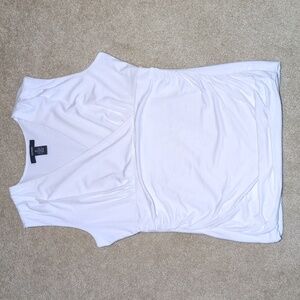 Alfani White V-Neck Tank Top